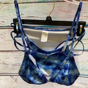 NWOT ZAFUL Blue Tye Dye Bikini Set